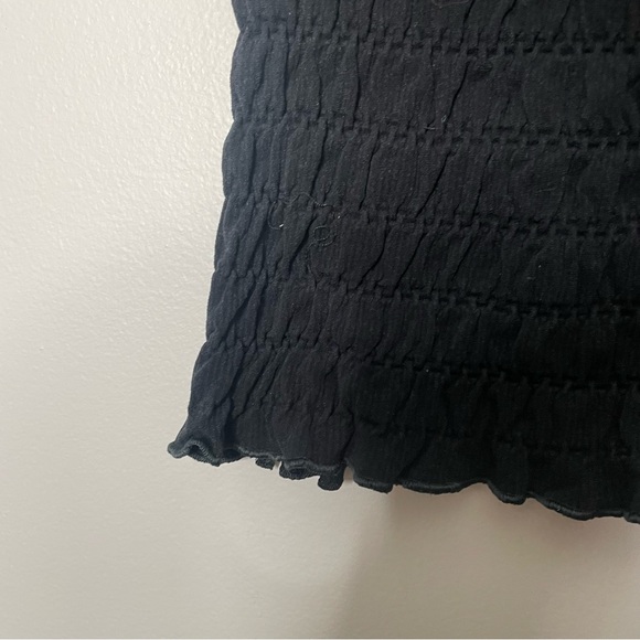ANTHROPOLOGIE NWT Black Seamless Smocked Skirt - Picture 12 of 13